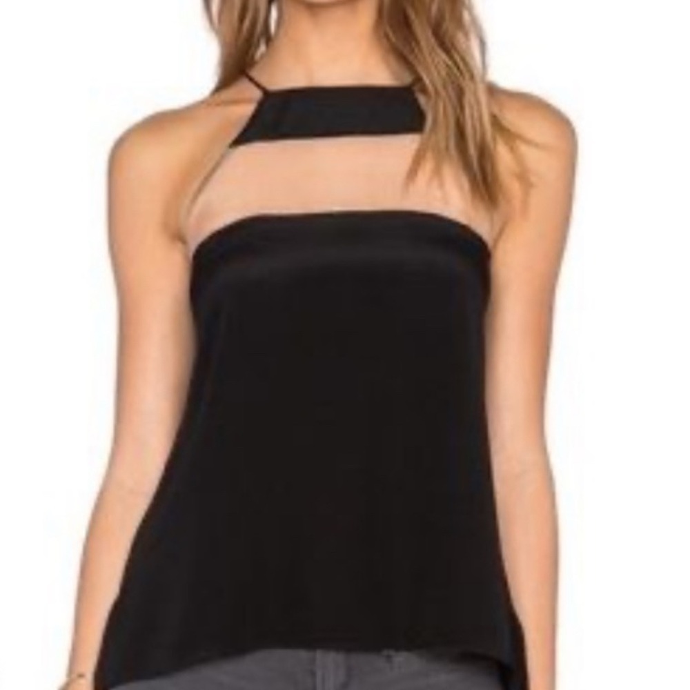 Cami NYC Black Cutout Halter Cami